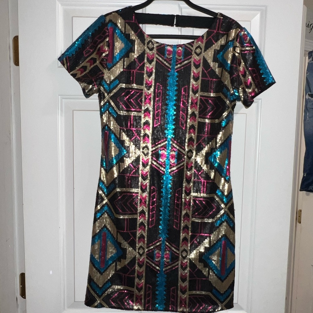 Sequin party dress.